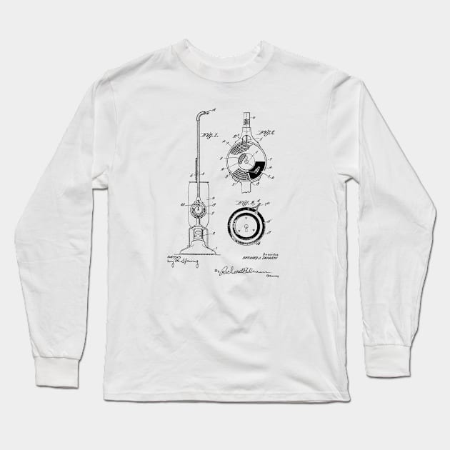 Vacuum Vintage Patent Hand Drawing Long Sleeve T-Shirt by TheYoungDesigns